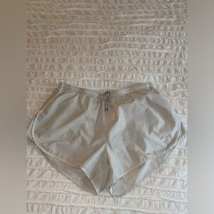 White Nike Running Shorts